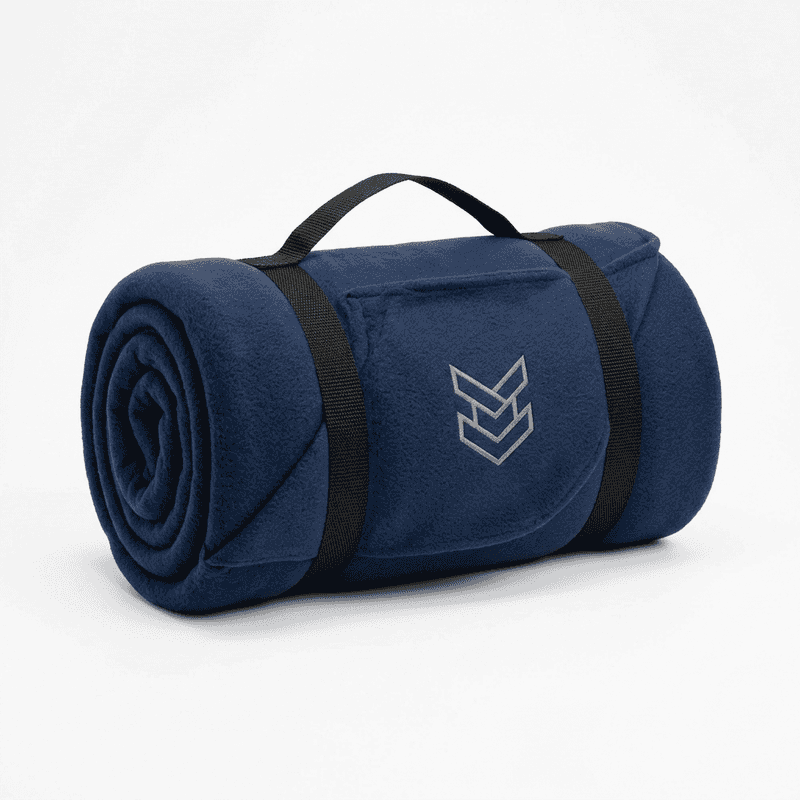 Stadium Blanket — Fleece, Rolled Strap